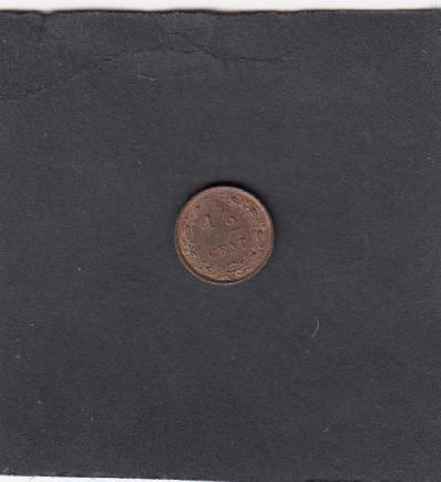 Beschrijving: 1/2 Cent WILHELMINA